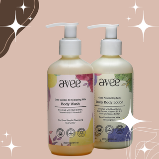 skincare routine with avee kids