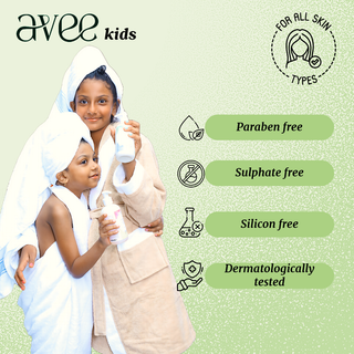 Silicon free lotion or kids